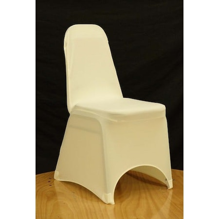 Atlas Commercial Products Spandex Banquet Chair Cover, Ivory SP-BCC-02